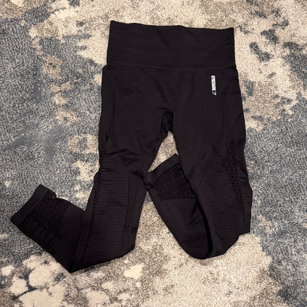 Women’s Gymshark Black Textured Leggings
